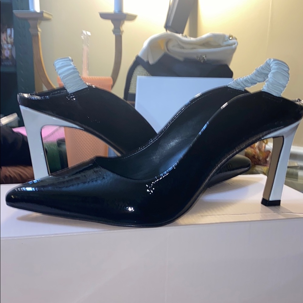 Chic Black Patent Leather Heels